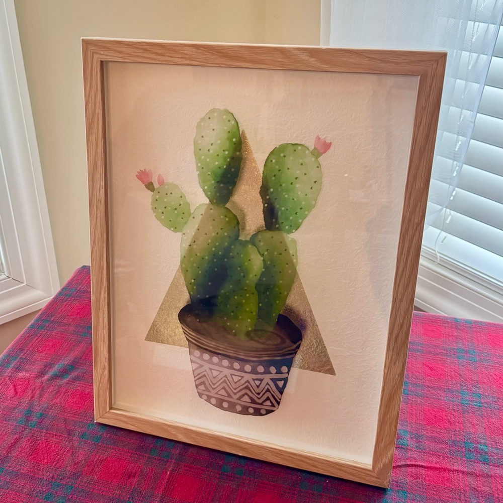 Wall Decor, Prickly Pear Cactus